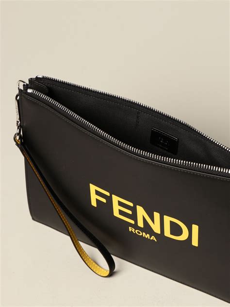 fendi roma clutch